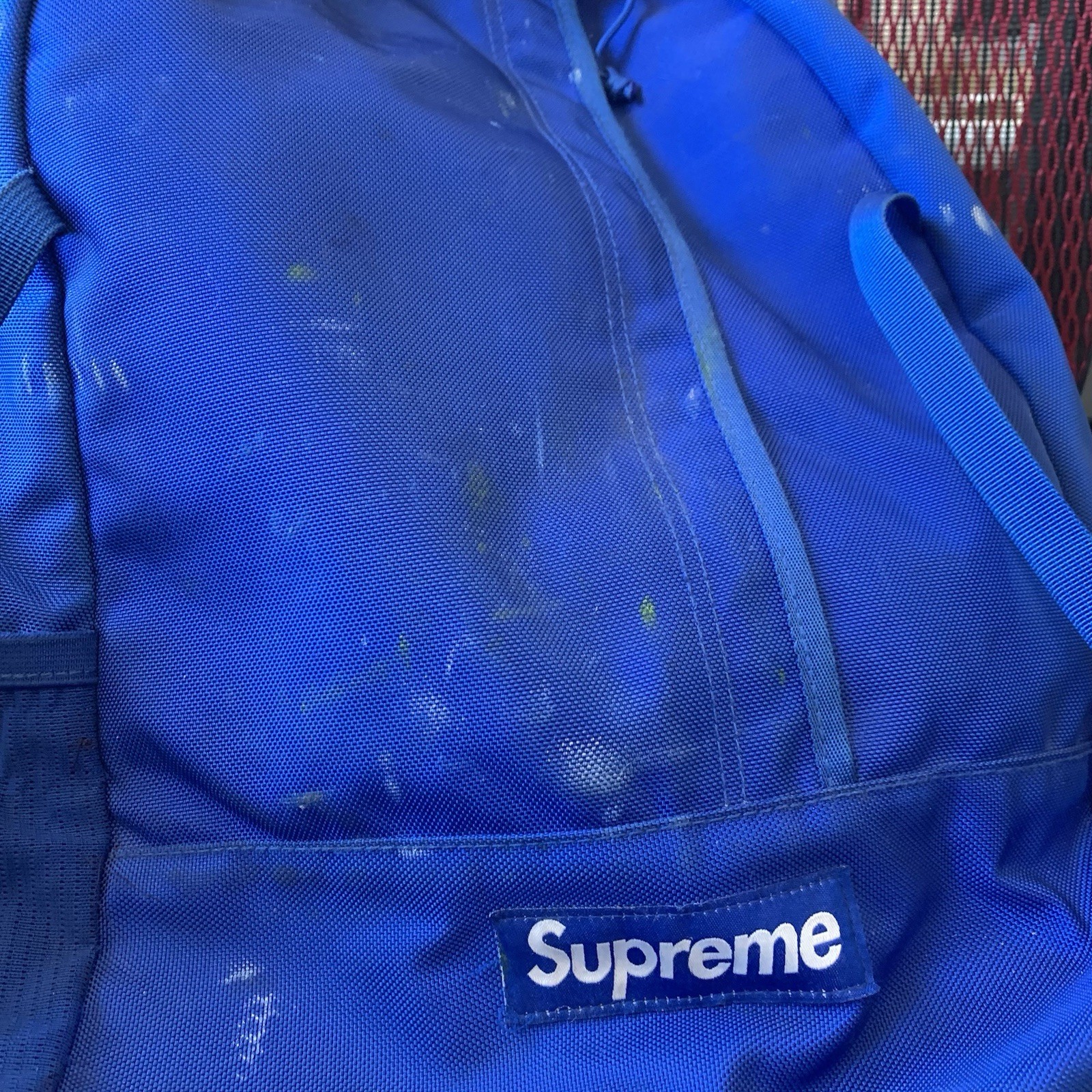 Supreme SS18 Ripstop Nylon Backpack Royal Blue – 100% Authentic – USED