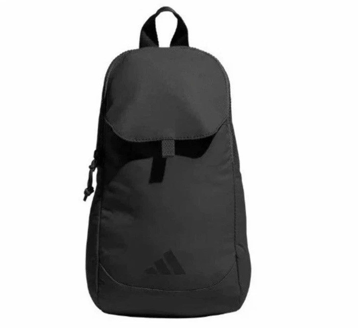 Adidas Essentials Sling Crossbody Bag Multi Pocket Black Travel NEW