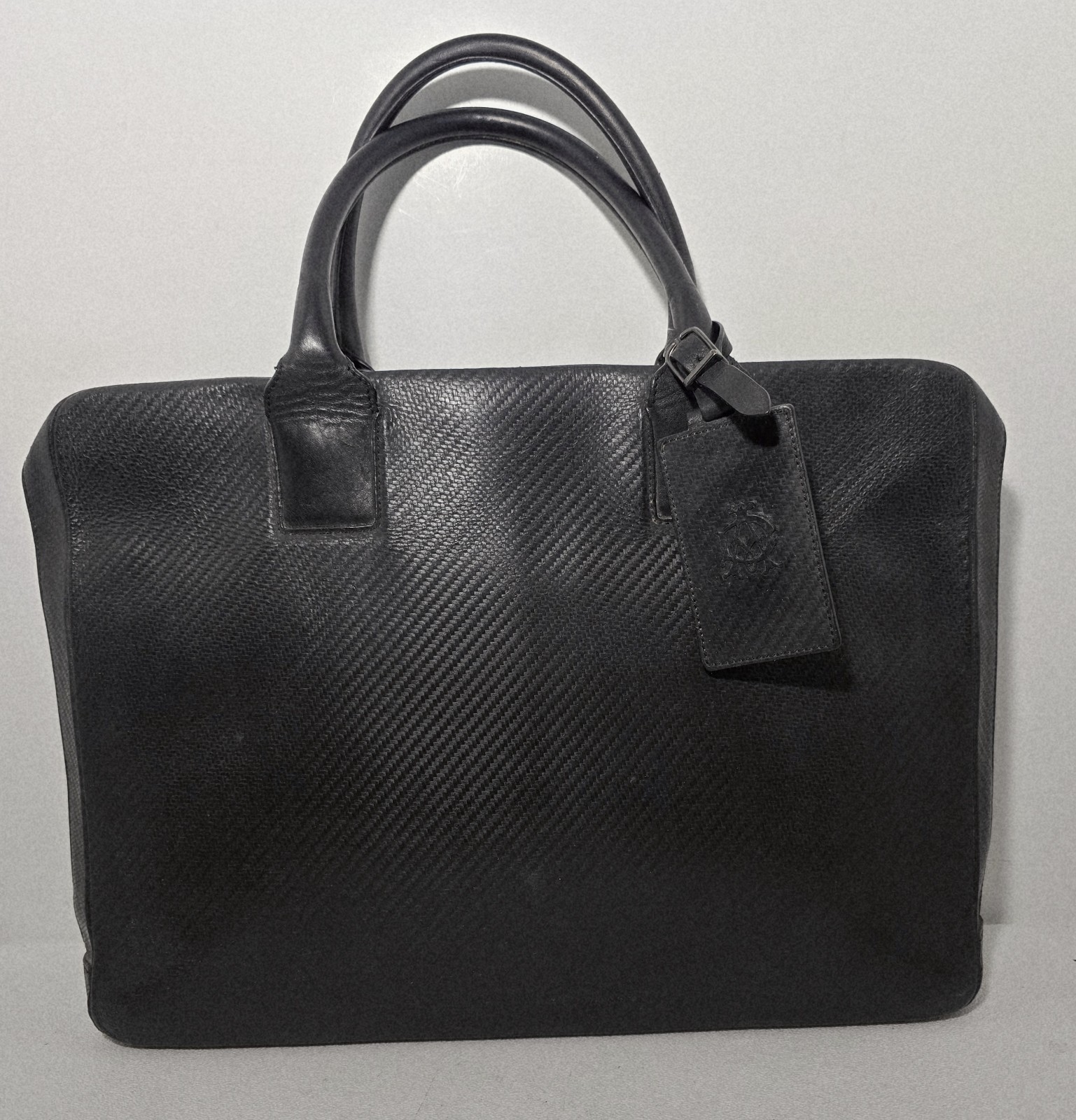 Alfred Dunhill Textured Leather Briefcase Document Case Made in Spain