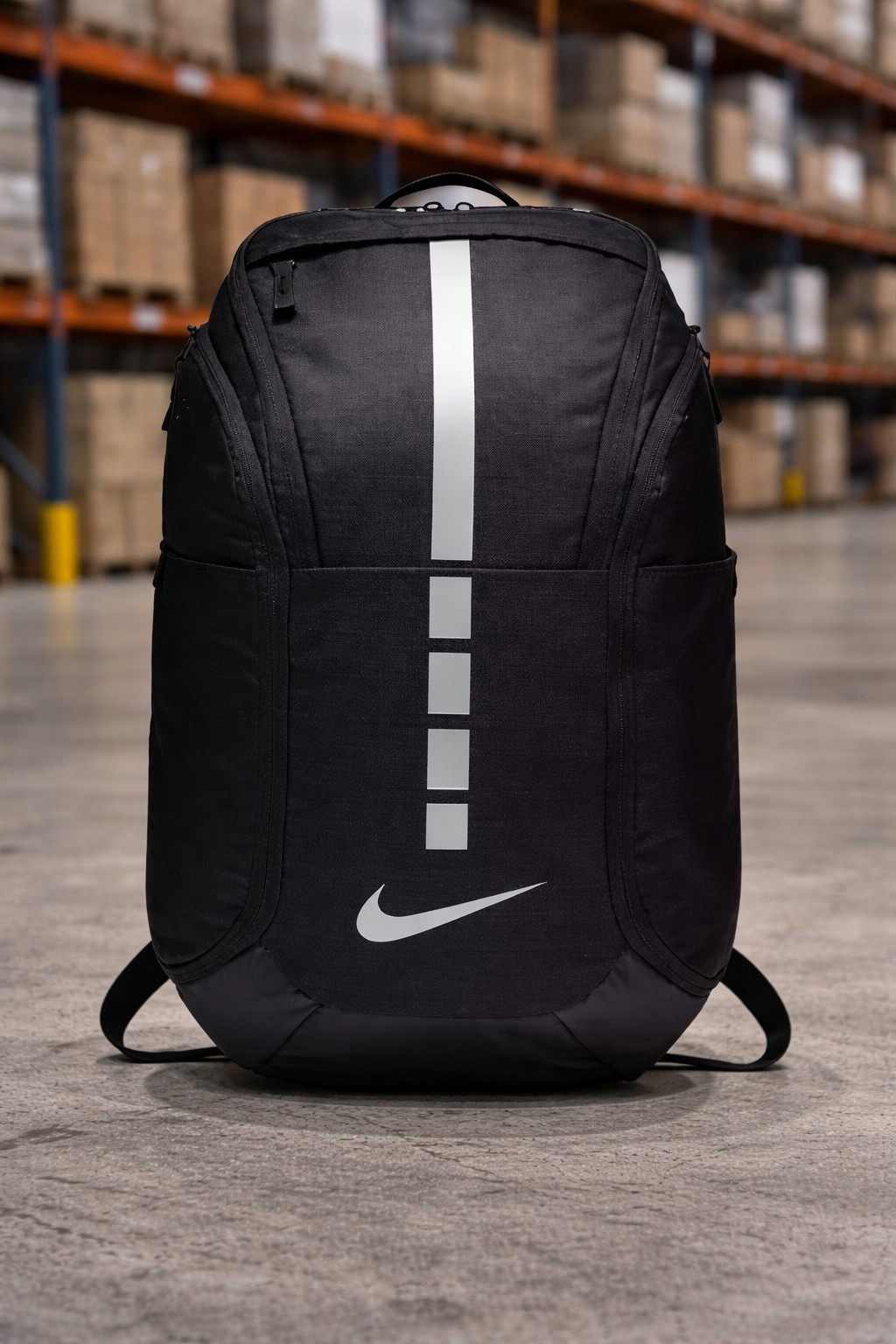 New Nike Elite Hoops Pro Stripes Backpack Black Basketball Gym Bag One Size NWT