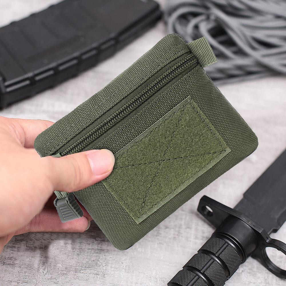 Tactical EDC Molle Pouch Wallet Small Utility Keychain Travel Zipper Waist Bag