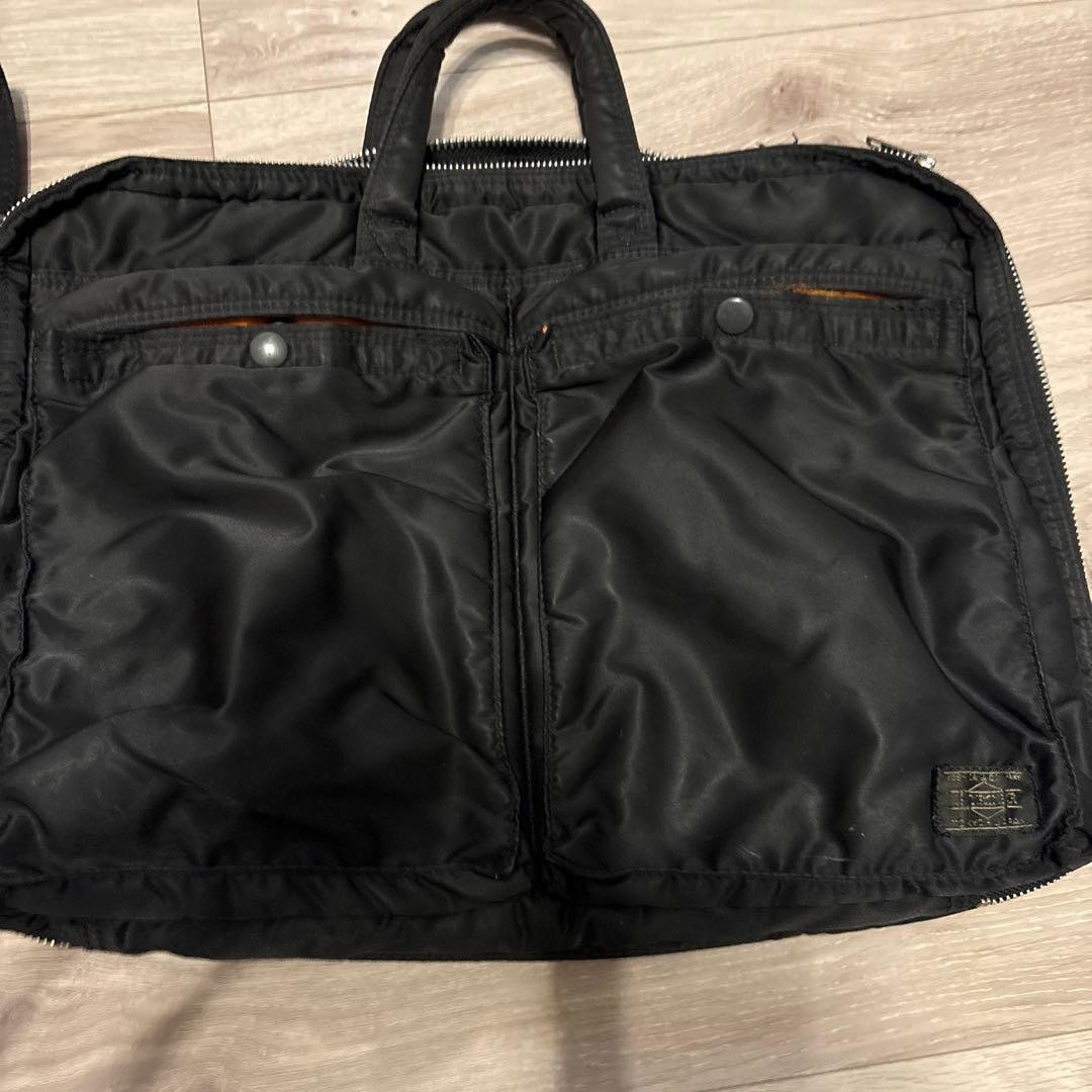 Authentic Yoshida Kaban PORTER Tanker A4 2-Way Shoulder Bag Black 42cm x 31cmO
