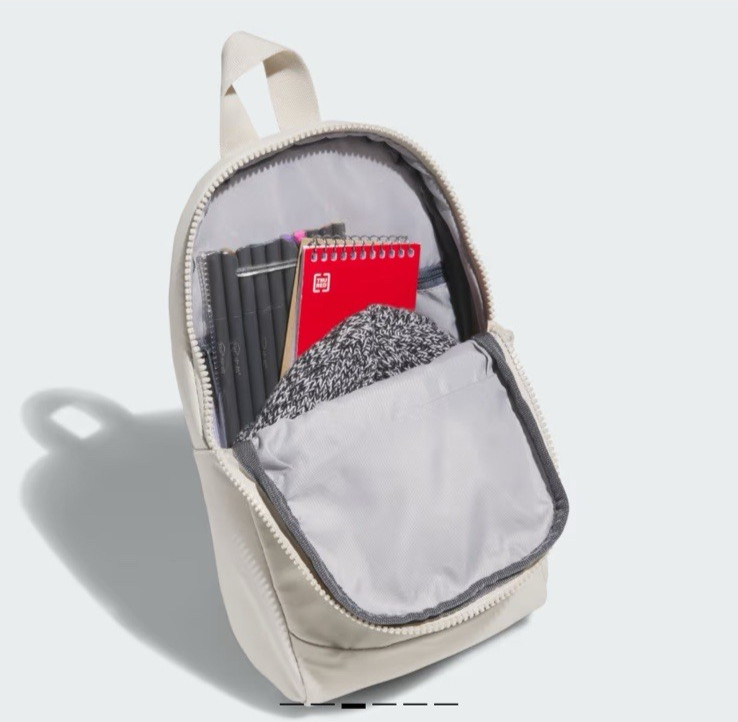 NWT New Adidas Essentials 2 Sling Cream Beige Crossbody Unisex MSRP $45