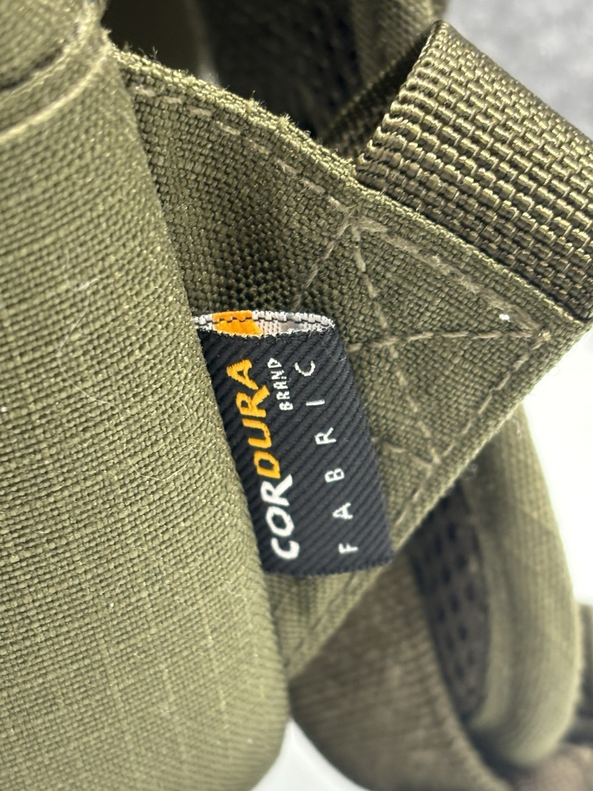 Filson Ripstop Nylon Military Olive Green Backpack Cordura Lightweight *Stain
