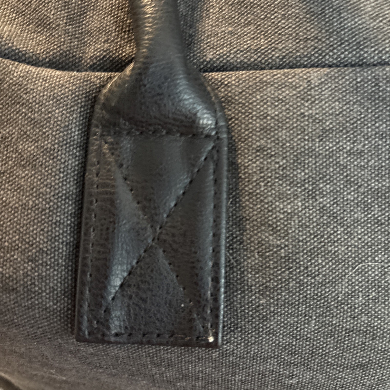Duffle Bag John Varvotas Men’s Dark Gray Canvas Handled Weekender Gym Tote