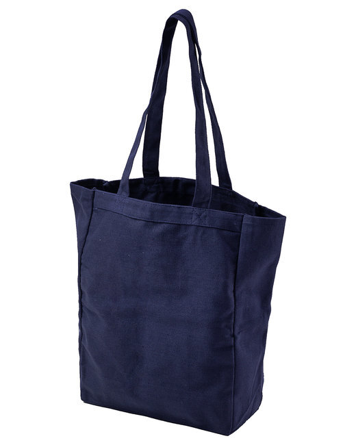 H.E.Arts Design Barbie Boy Ken custom print navy blue Canvas tote Bag