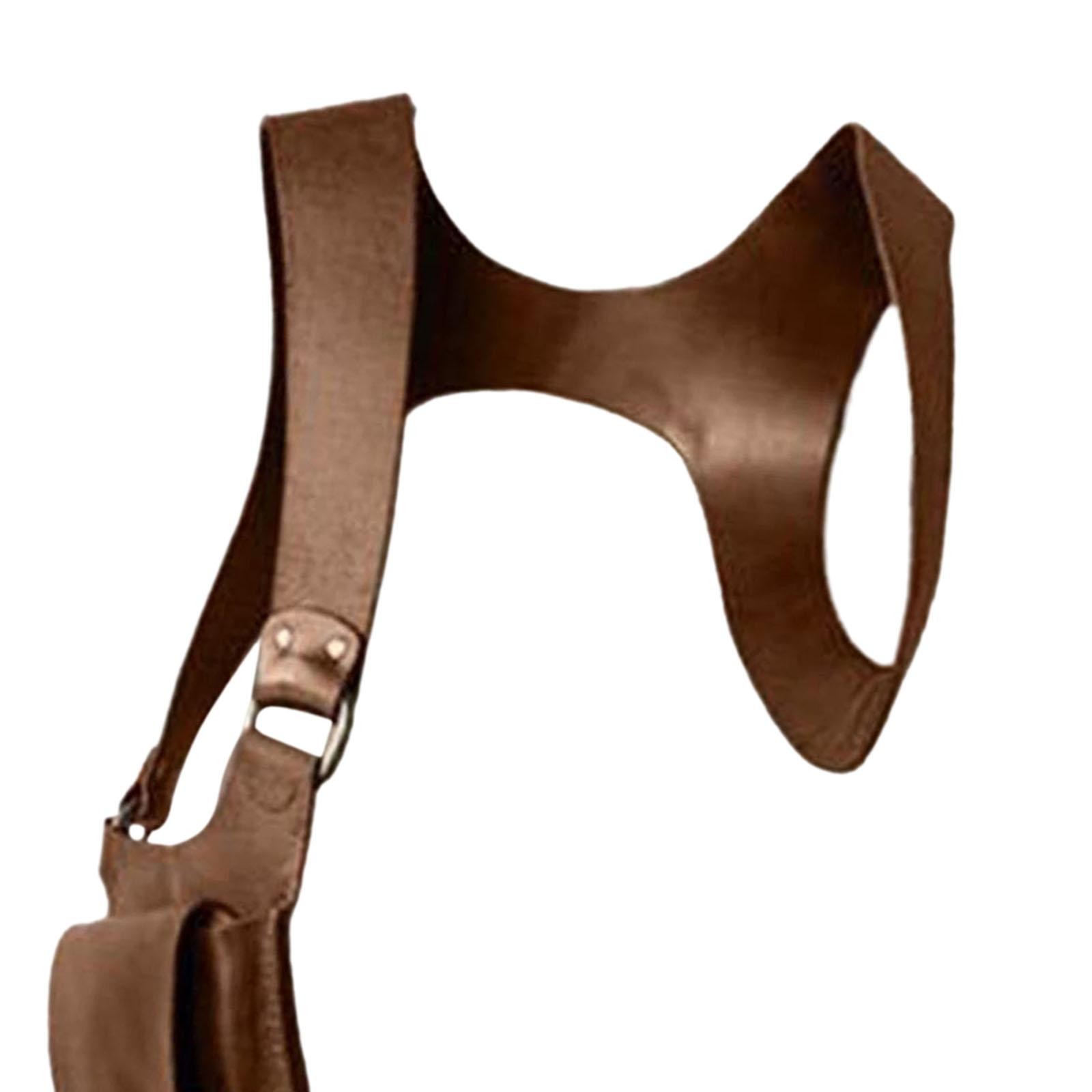 PU Leather Hidden Underarm Shoulder Bag. Women Men Shoulder Wallet Concealed