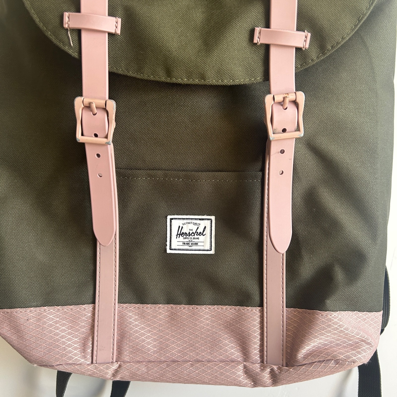 Herschel Supply Co Backpack Ash Pink Forest Green Retreat Limited Ed Colorway