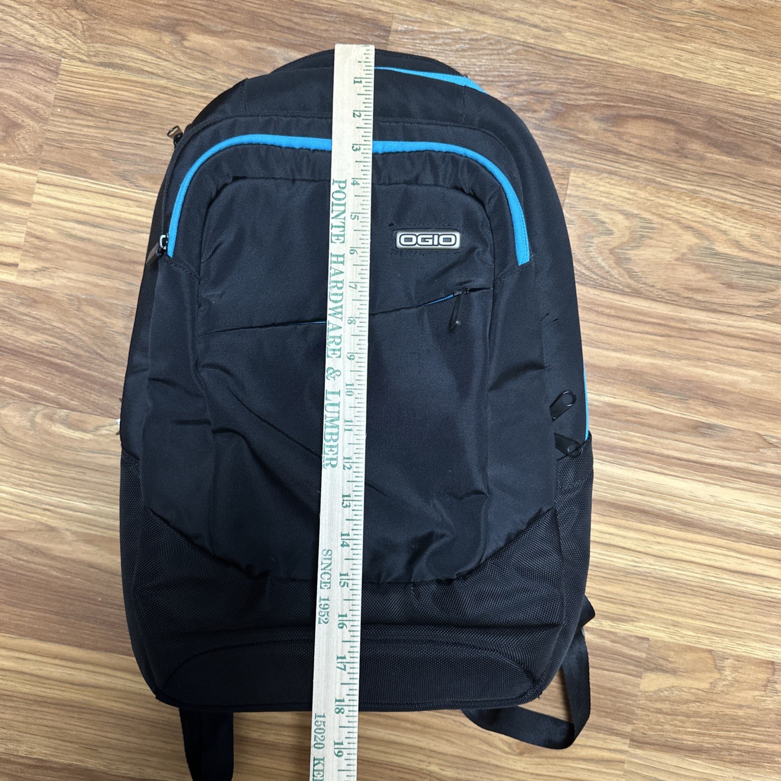 OGIO Metro Street Laptop Sleeve Utility Backpack Weatherproof Black 18x9x14 Blue