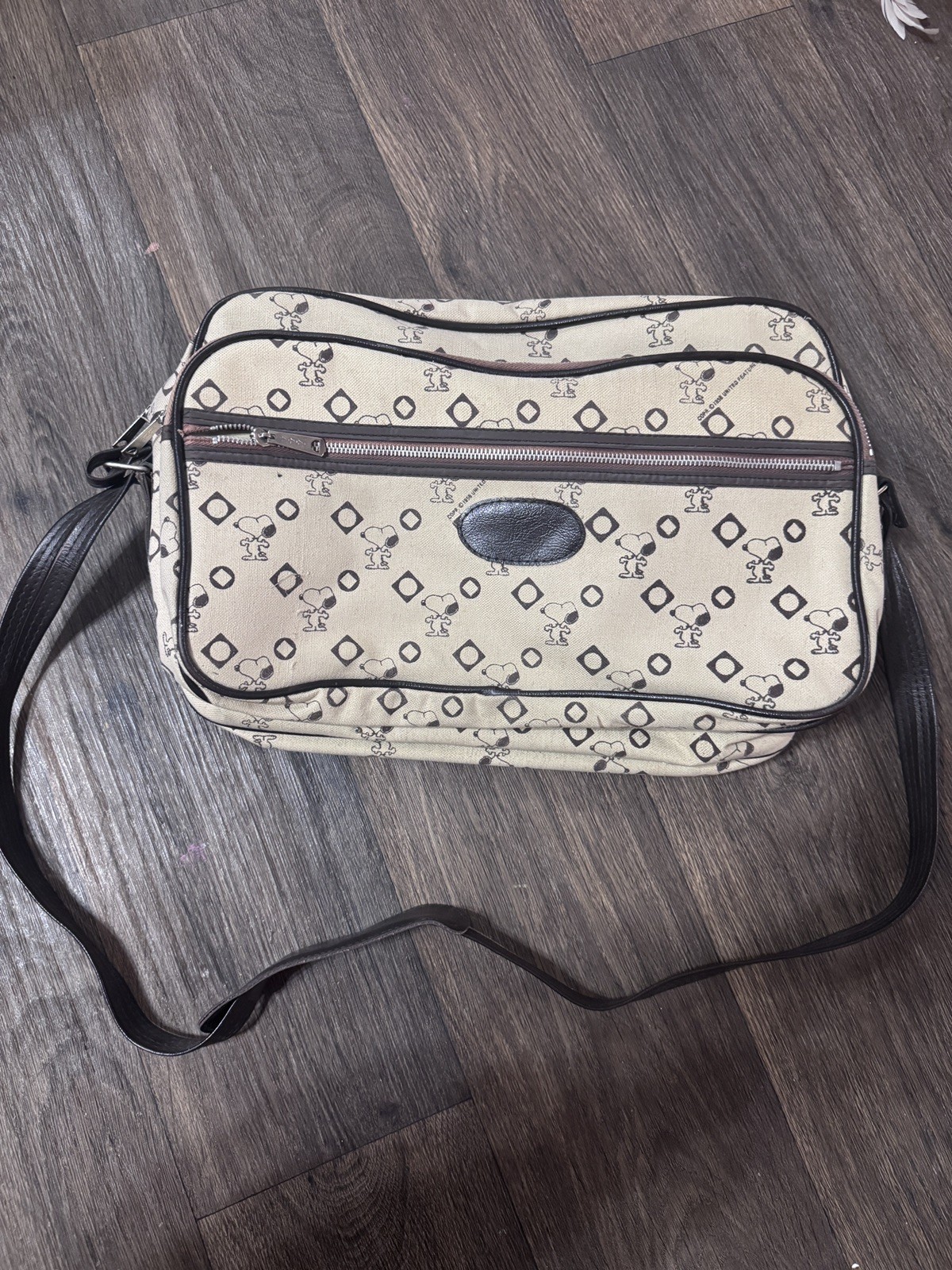 Vintage Peanuts Snoopy All Over Print Bag