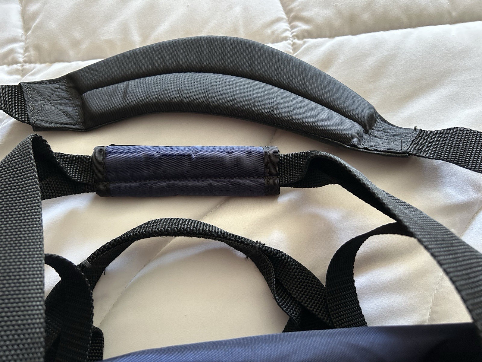 L.L. Bean Black Navy Adventure Duffle Bag Style 0V274