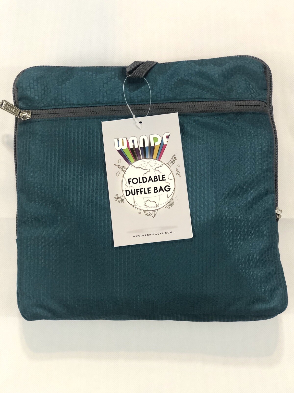 Wandf Foldable Duffle Bag Lightweight Luggage Dark Green