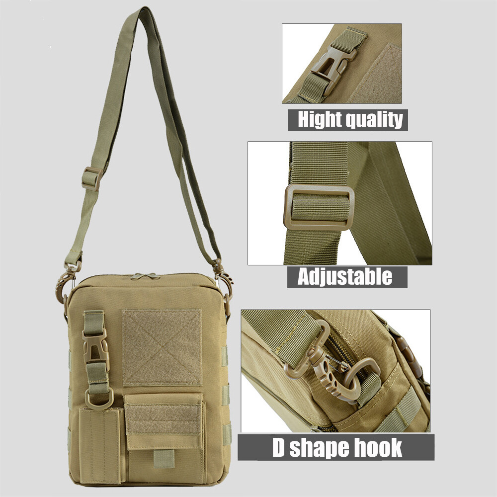 Mens Messenger Bag Waterproof Shoulder / Cross Body Backpack Tactical Sling Bag