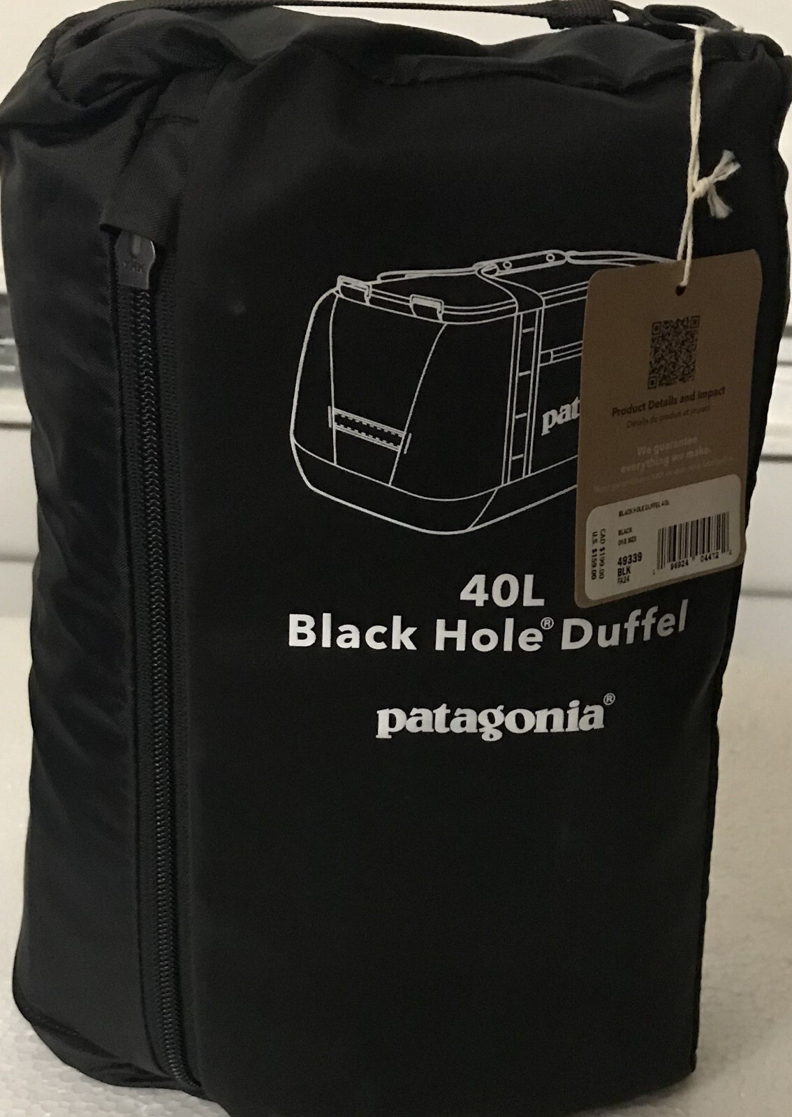 Patagonia Black Hole Duffel 40L, Matte Black