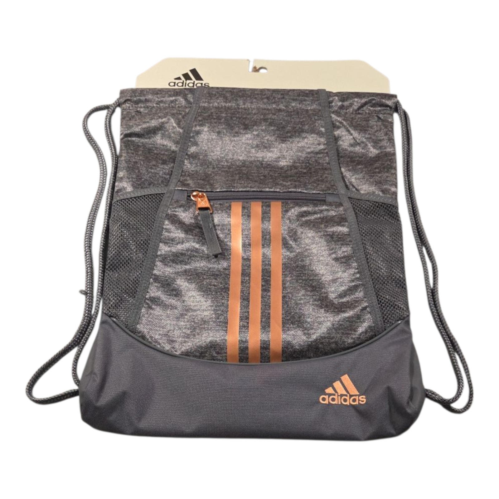 Adidas Alliance II Jersey Onix Grey/Rose Gold Drawstring Sackpack