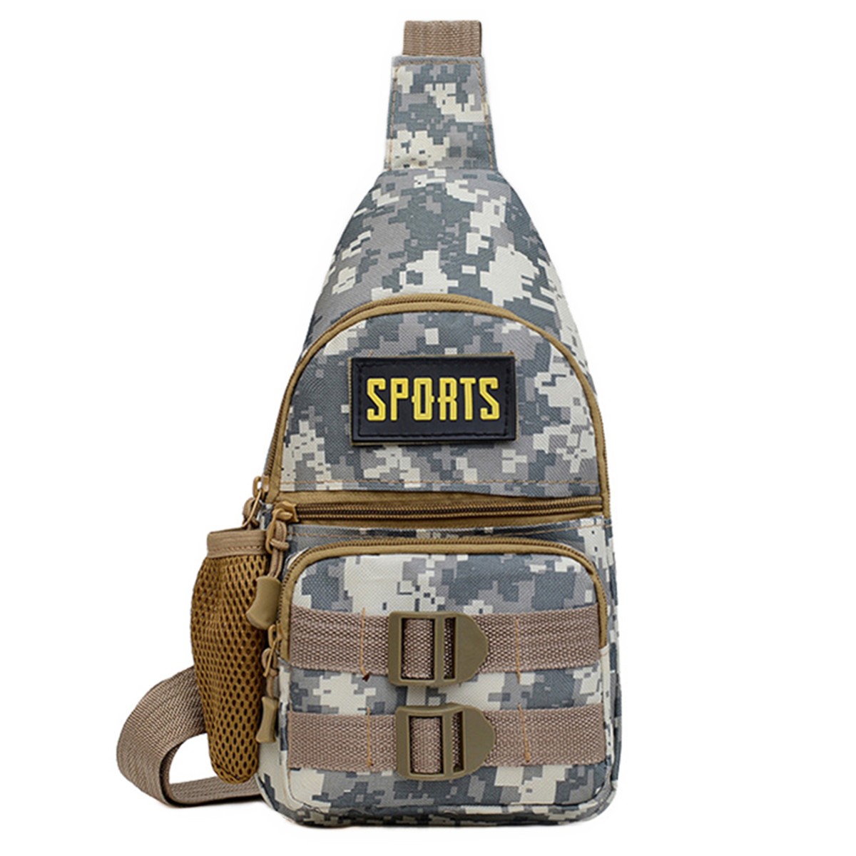Nylon Fabric Men’S Cross-body Sling Bag Chest Bag Shoulder Bag