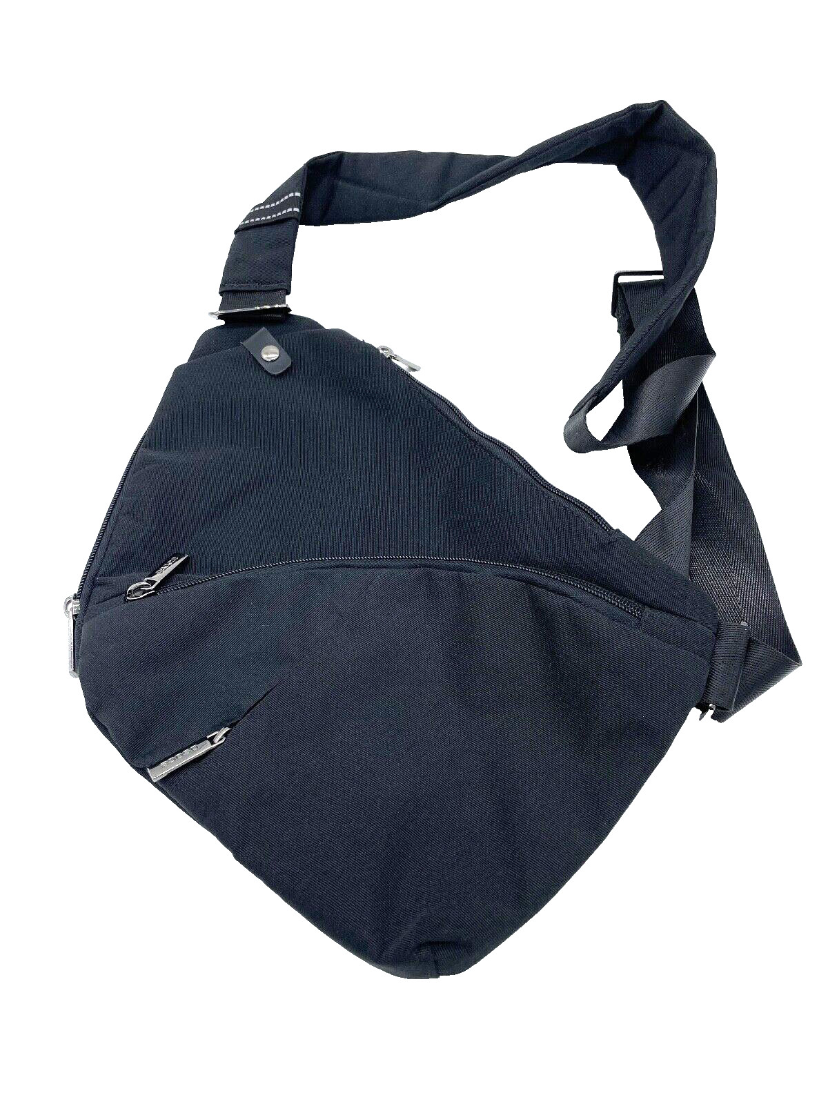 Crossbody Travel Bag/Purse Lay Flat Bag; Adjustable Black ANTI-THEFT Security