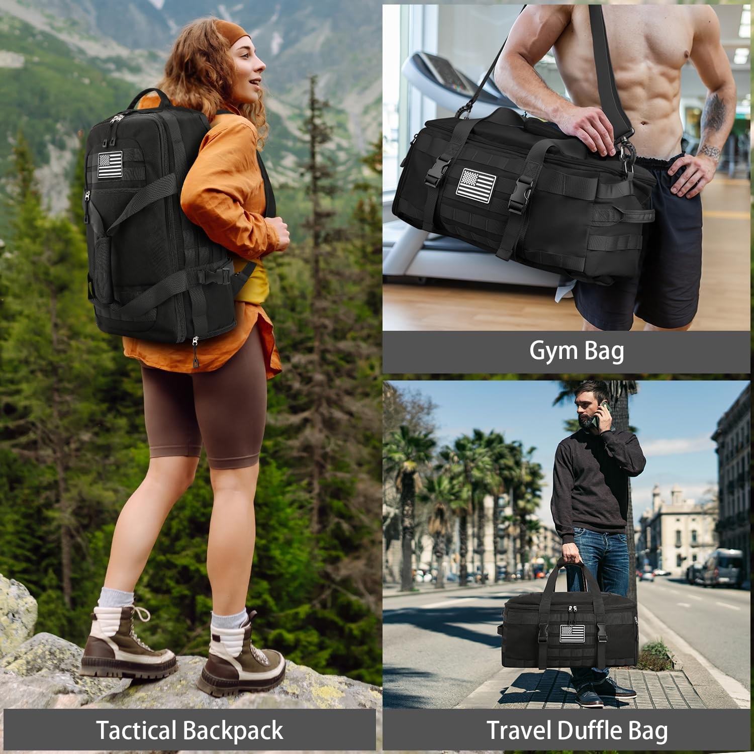 Maleta Tactica Con Compartimento Para Zapatos Y Bolsa Mojada De Lujo Pro