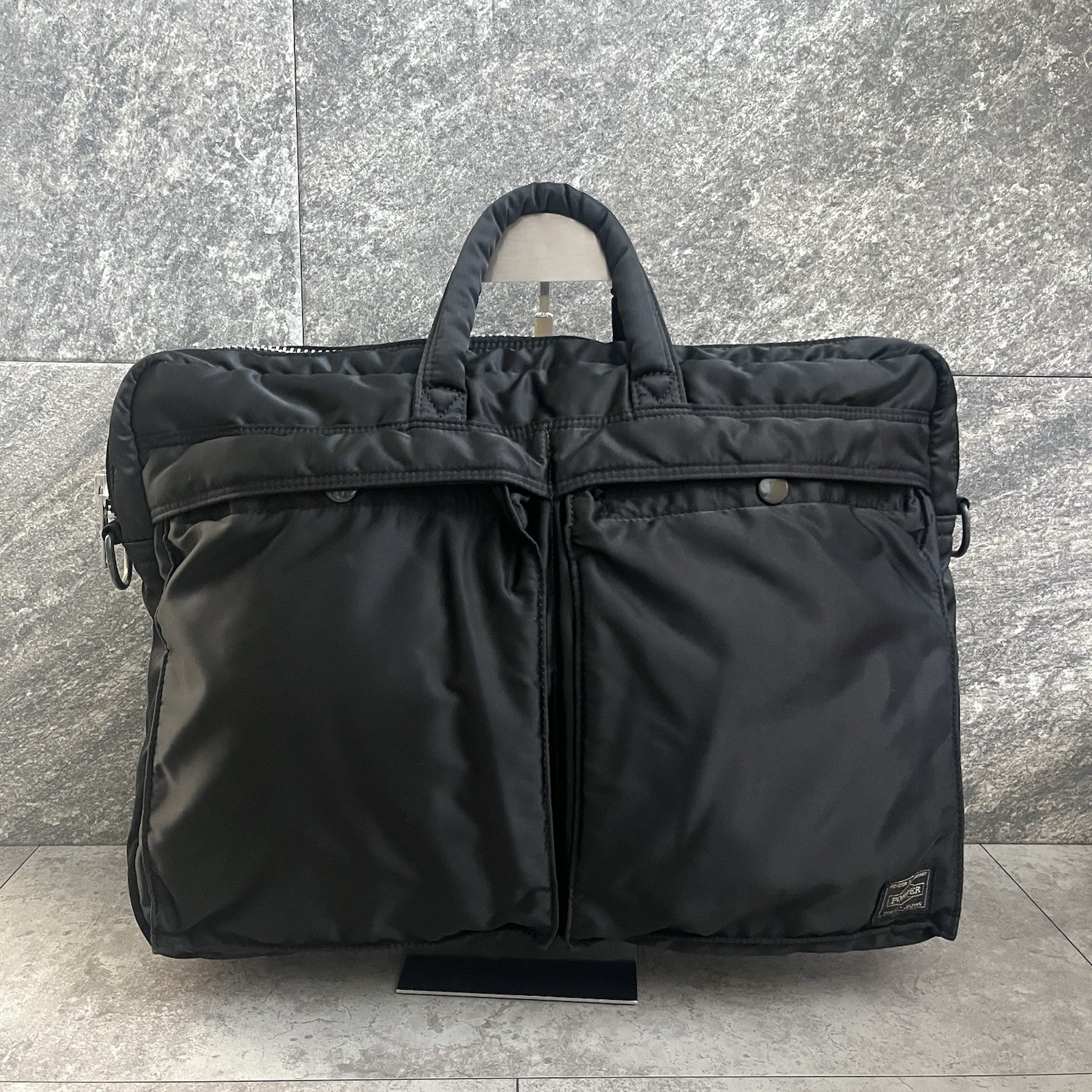 Porter Yoshida tanker briefcase helmet bag black bag nylon made in japan A4