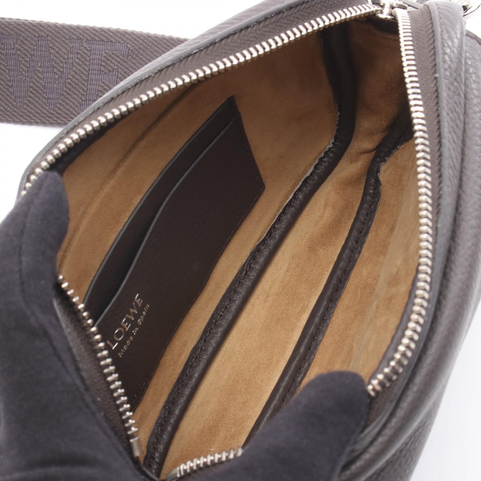 LOEWE Pebble Small Messenger Shoulder Bag BANBPCBX011220 leather Gray NEW mens
