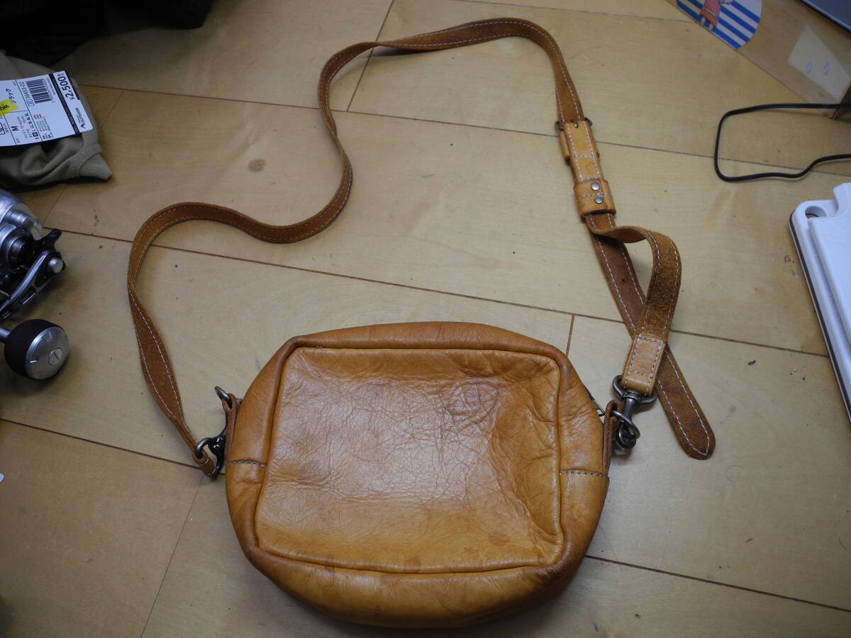 Unbranded POTER Leather Shoulder Bag 17x15x6.5cm Handbag Pre-owned Condition