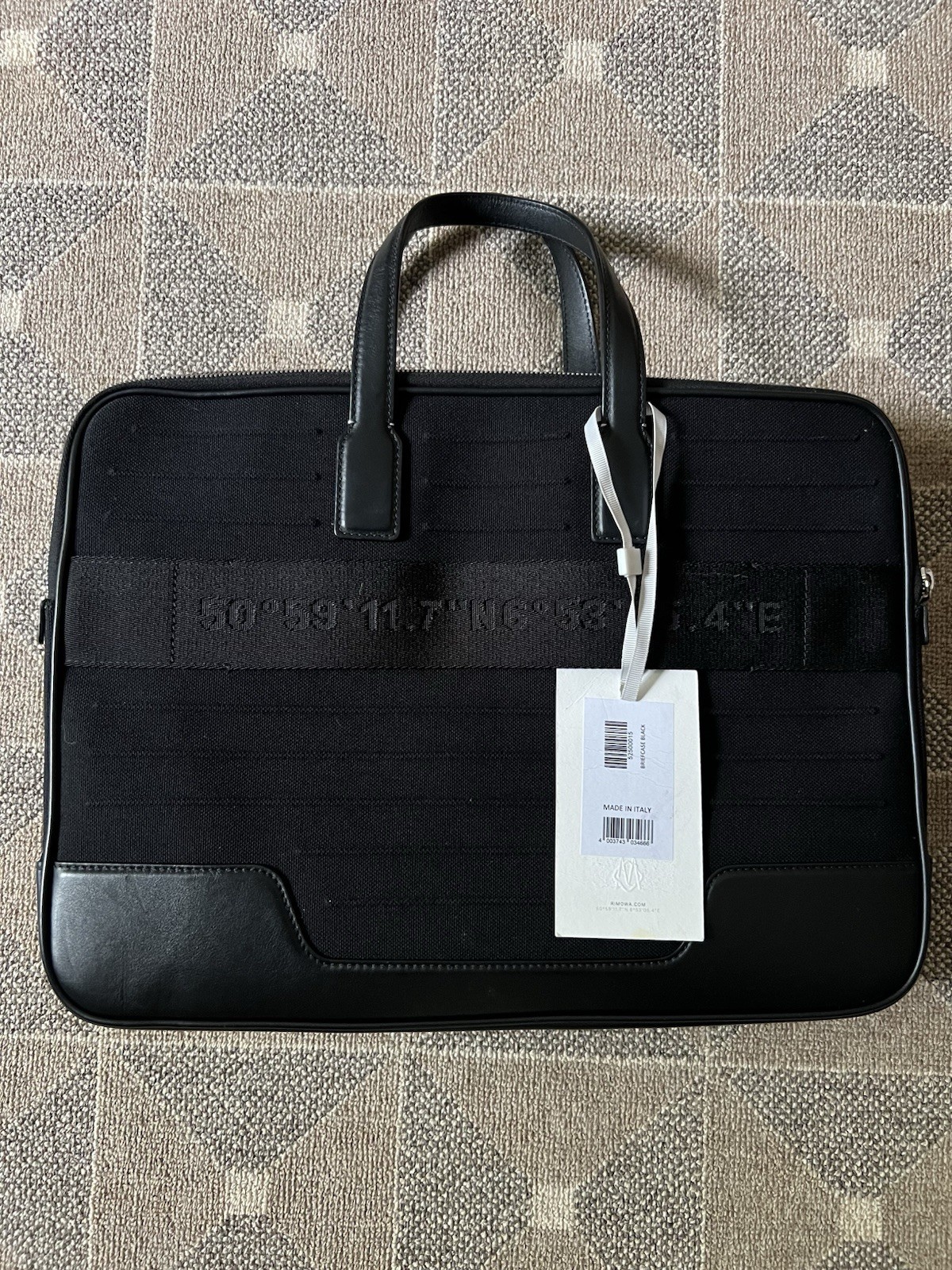 RIMOWA Never Still Black Zip Briefcase/Document Case Men’s