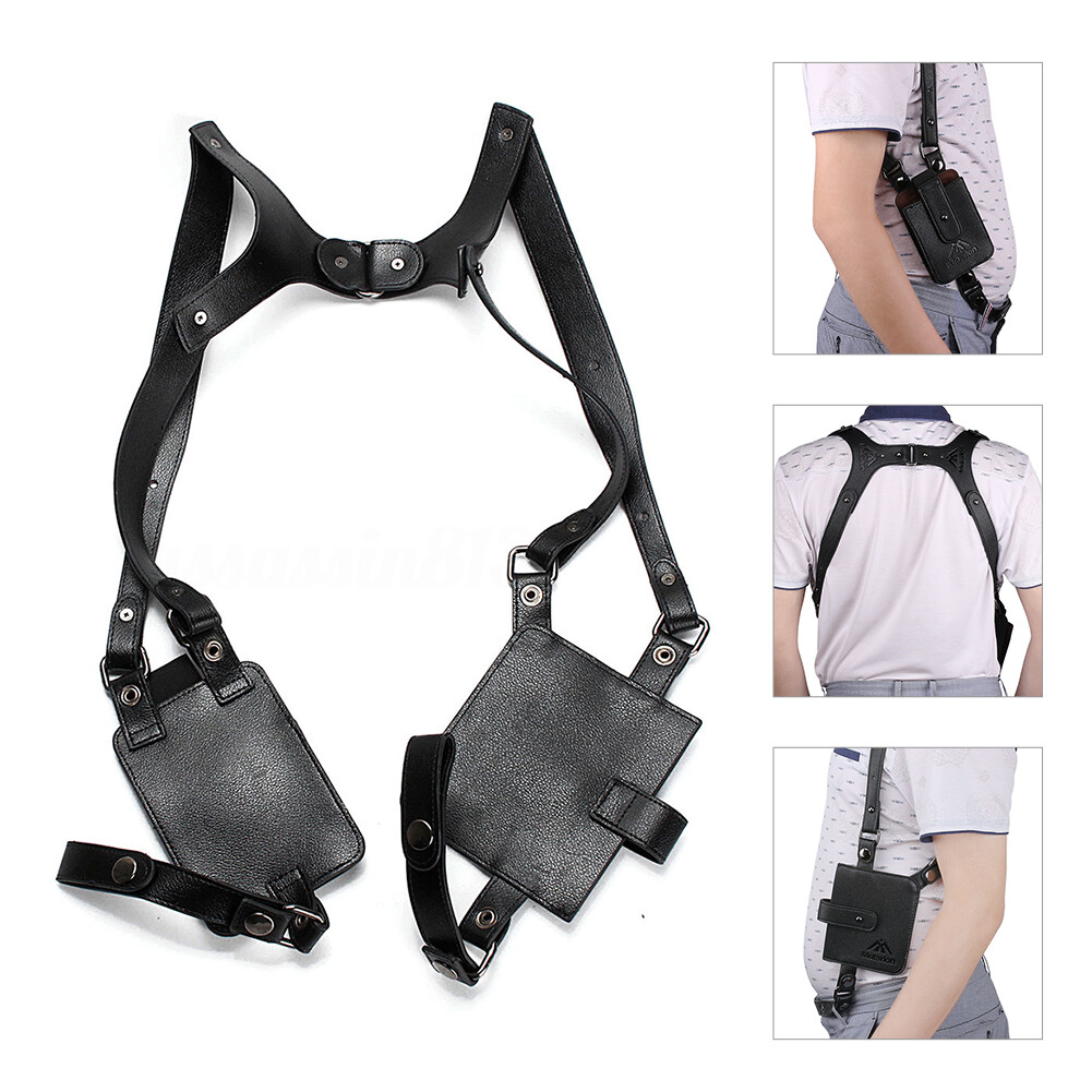 Anti-Theft Hidden Underarm Strap Wallet Double Shoulder Pouch Holster Phone Bag