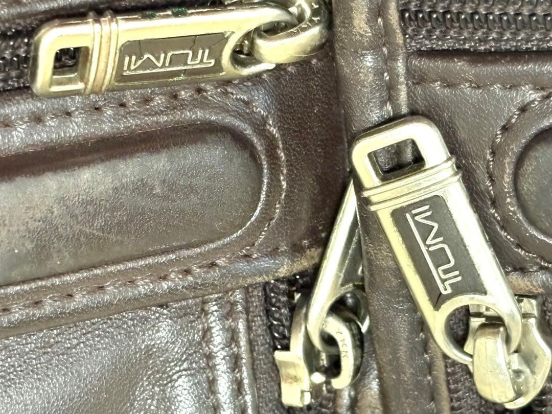 TUMI Briefcase Business Bag All Leather Brown