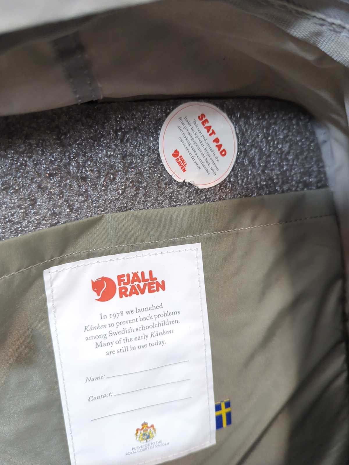 Fjallraven 27172 Kanken Backpack Laptop 15″ FOG Light Gray Zip Around Top Handl