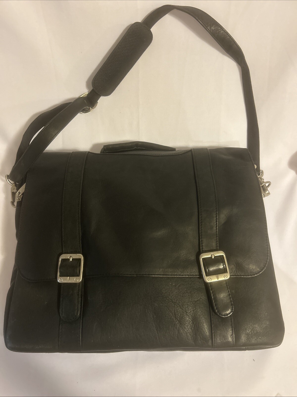 Tech Organizer Laptop Executive Travel Bag-19 Pockets-Vinyl- REALLY LEATHER