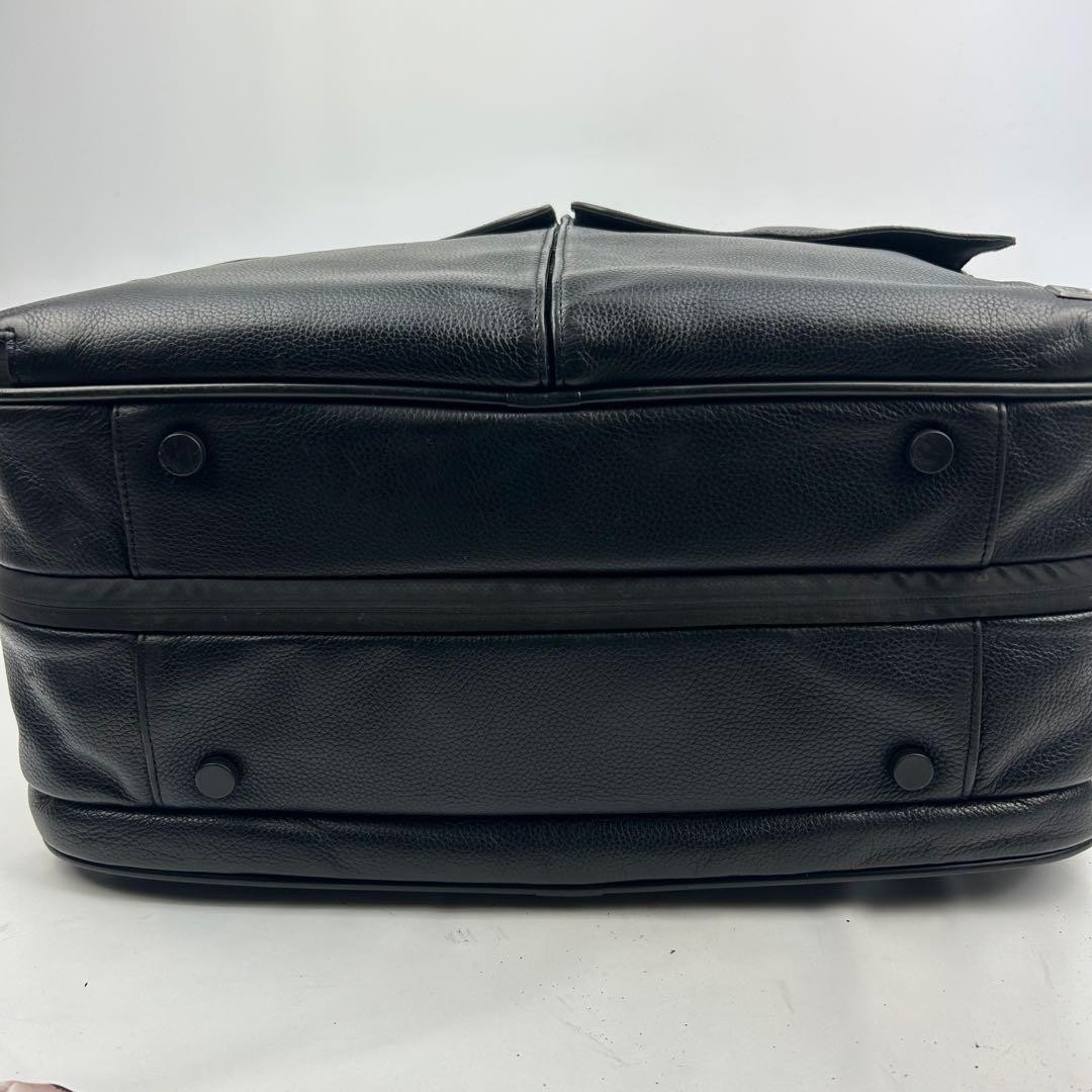 Dunhill Abilities Black Leather 2Way Business Briefcase 42cm