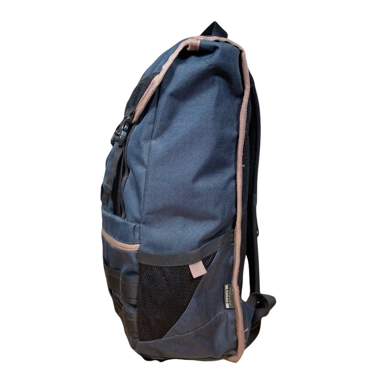 Timbuk2 Rogue Backpack Navy Gray Roll Top Commuter Laptop Travel Bag