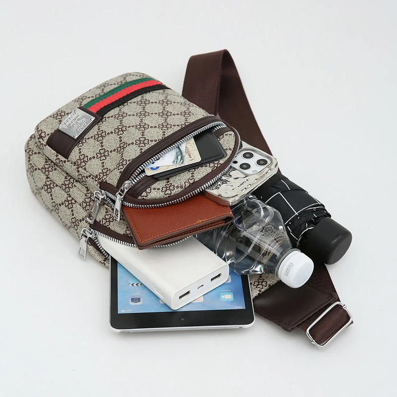 Men’s Multifunction Messenger Bag Shoulder Cloth Chest Bags Crossbody Casual