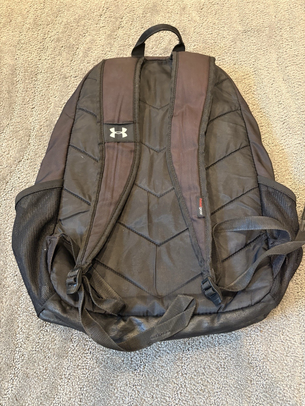 Under Armour Storm 1 Black Backpack Lightweight School Bag Laptop Heat Gear