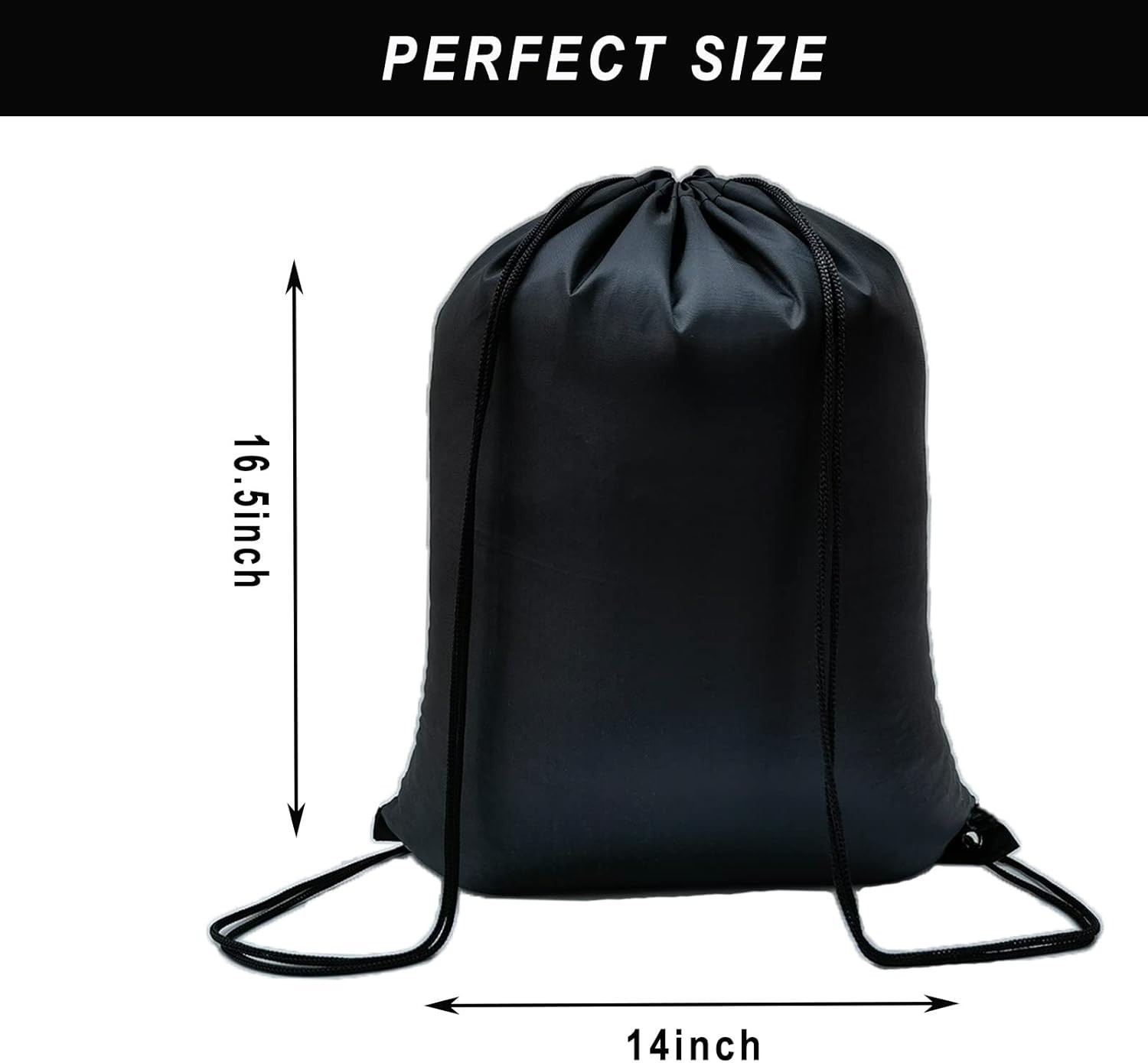 Durable Drawstring Bags (100-Pack) – Lightweight, Adjustable, & Machine Washable