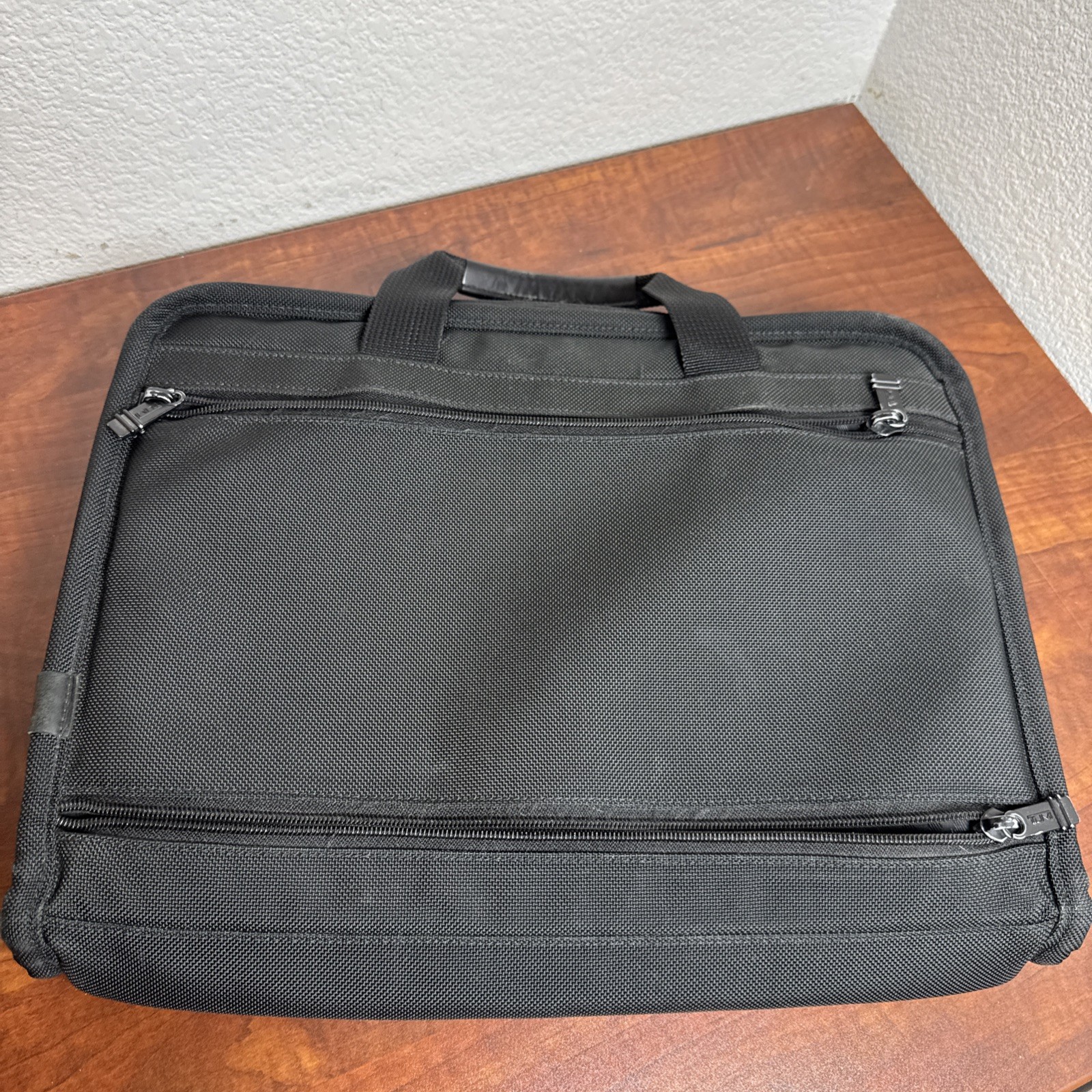 Tumi Alpha Slim Large Screen Laptop Briefcase Ballistic
