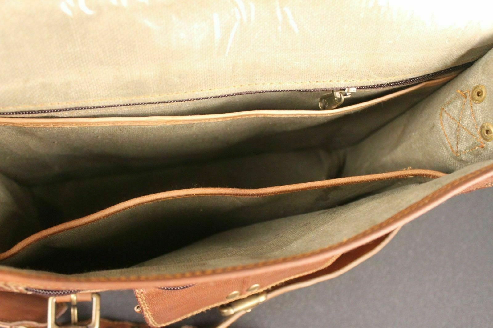 Briefcase Satchel Bag Genuine Seller Vintage Leather Messenger Business Laptop