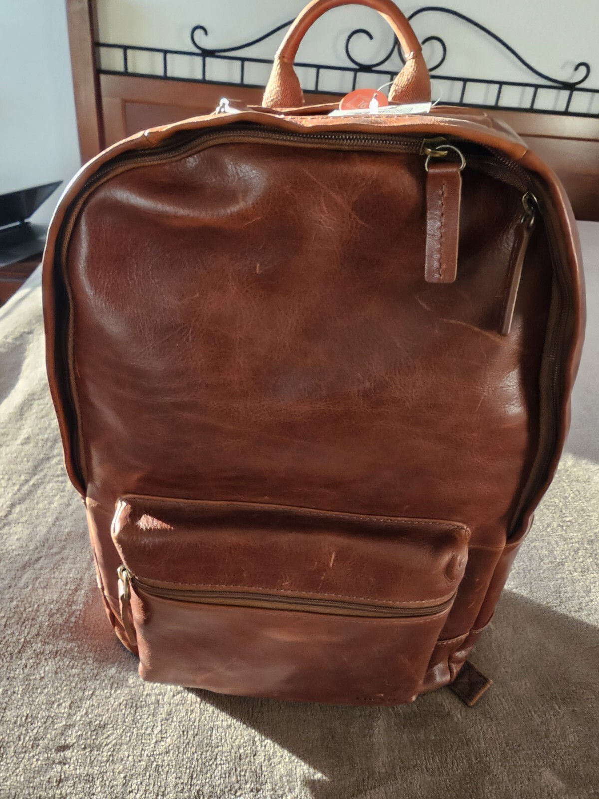 FOSSIL…16 inch Estate Backpack COGNAC MBG9242222….