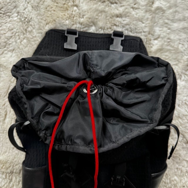 Woolrich Topo Designs Klettersack Wool Nylon & Leather Backpack Black USA Made