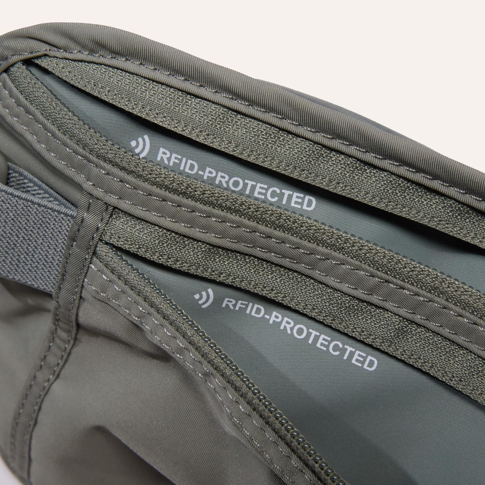 Pander RFID Blocking Travel Money Belt – Hidden Waist 27 X 15 CM, Grey Sage