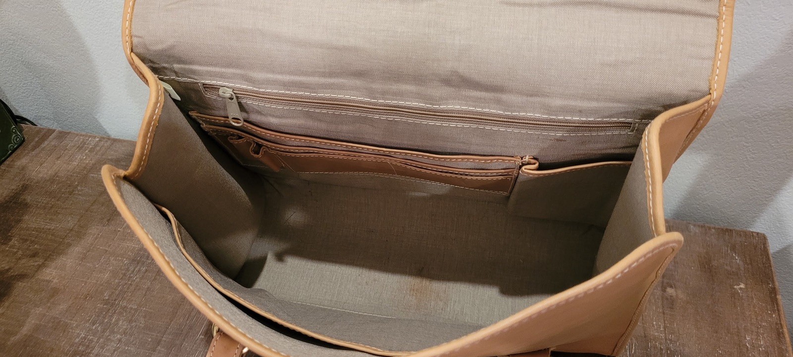 King Ranch Leather Briefcase Bag Excellent condition