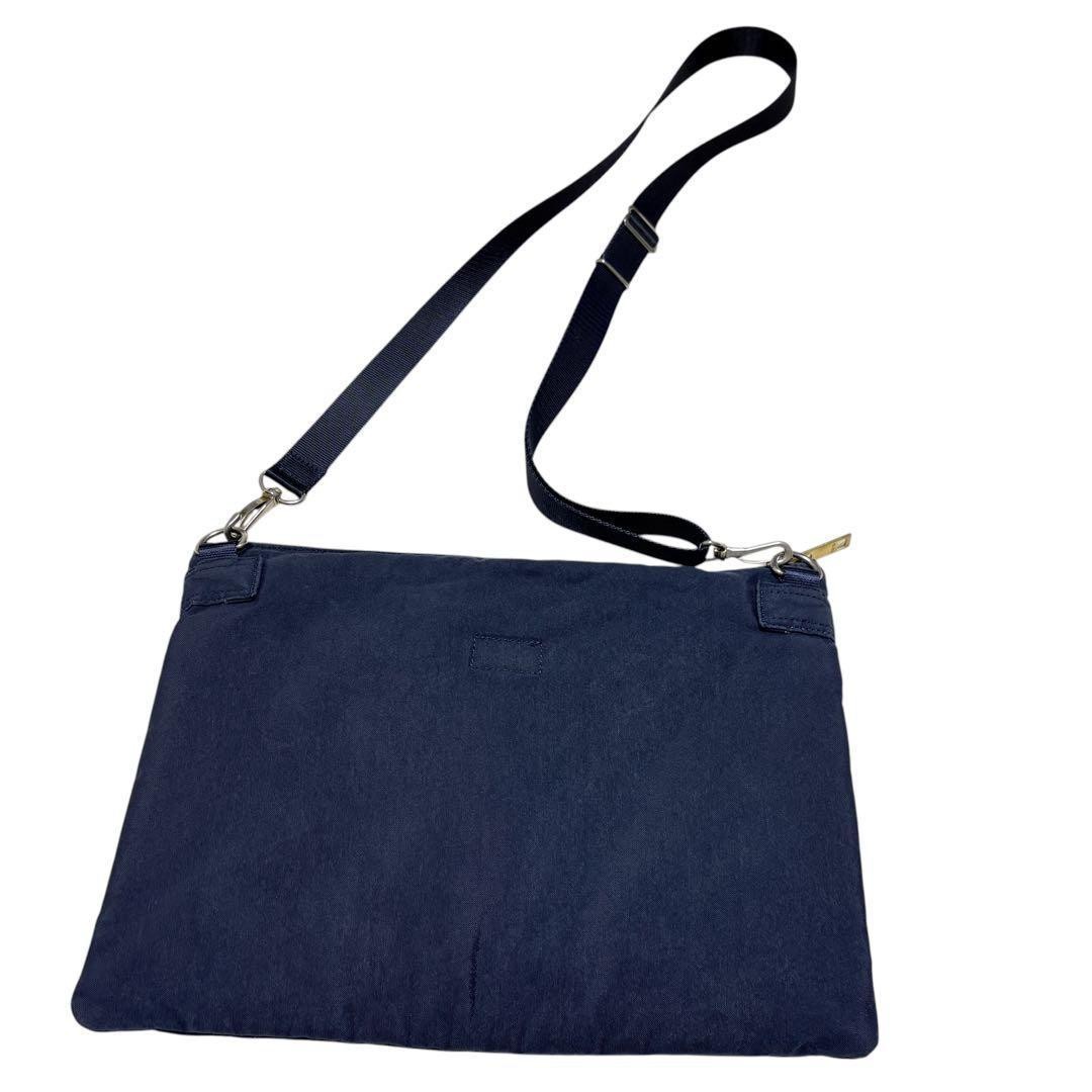 Authentic PORTER DRAFT Yoshida Shoulder Bag Nylon Navy 34cm Damaged Model