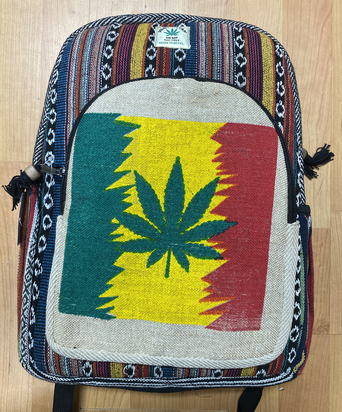 Himalayan Hemp Marijuana Screen Print Back Pack Book Bag