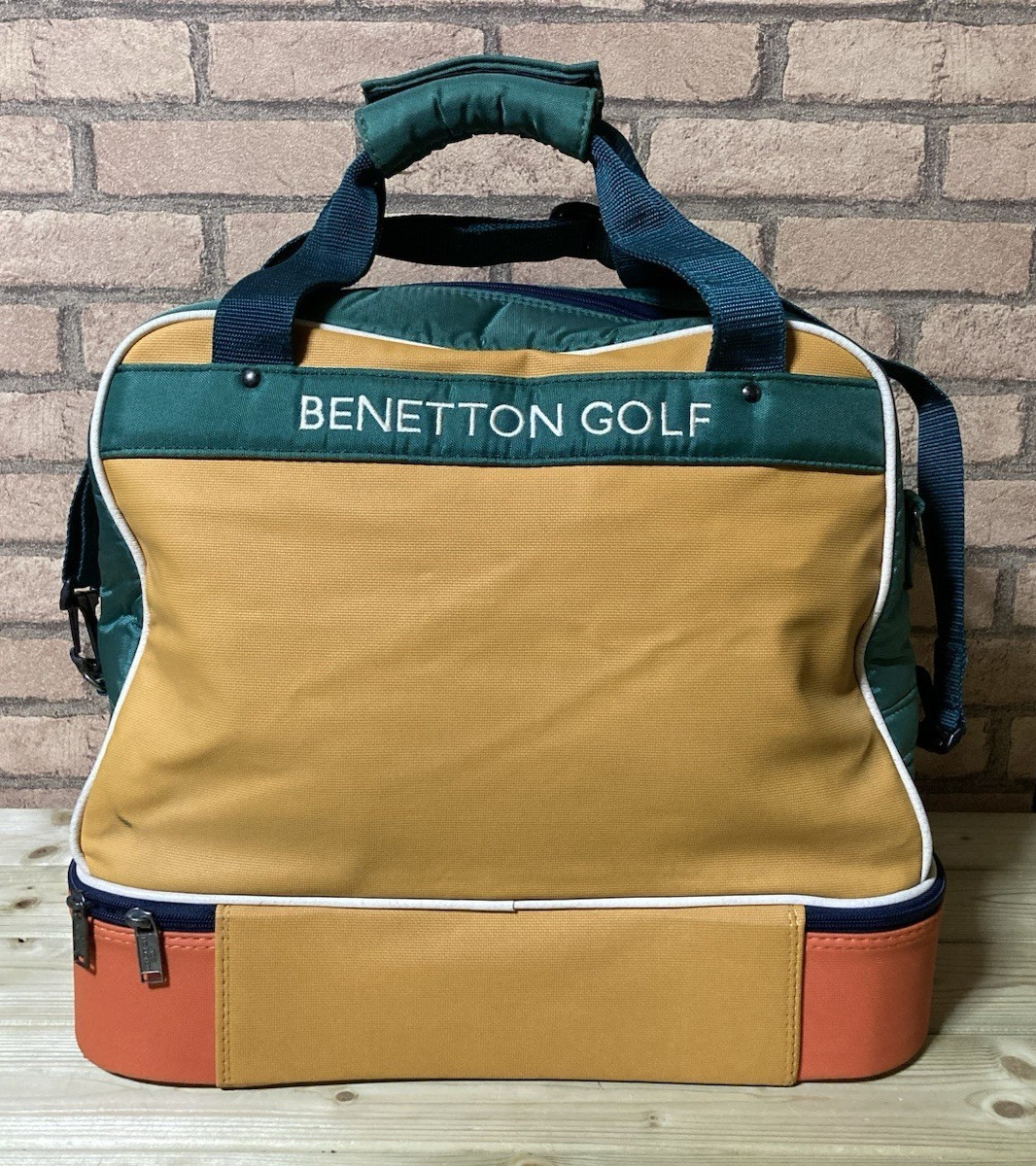 Benetton Golf Italy Japan England Vintage Bag Size 14.2 x 16.9 x 9. 8 in 90s
