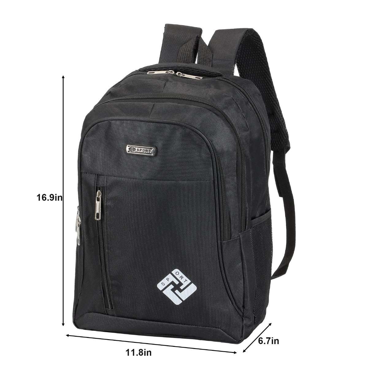 17inch Large Laptop Backpack Waterproof Business Travel Bag w/ USB Charge Port