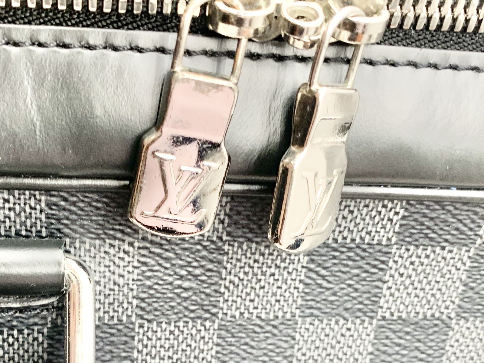 Louis Vuitton Damier Graphite Porte Documents Business PM Black Bag