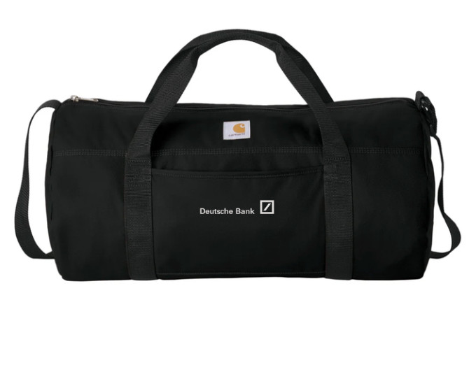 NWT 100% Authentic Deustche Bank NYC Deluxe Banker Bag Duffle Black / Black