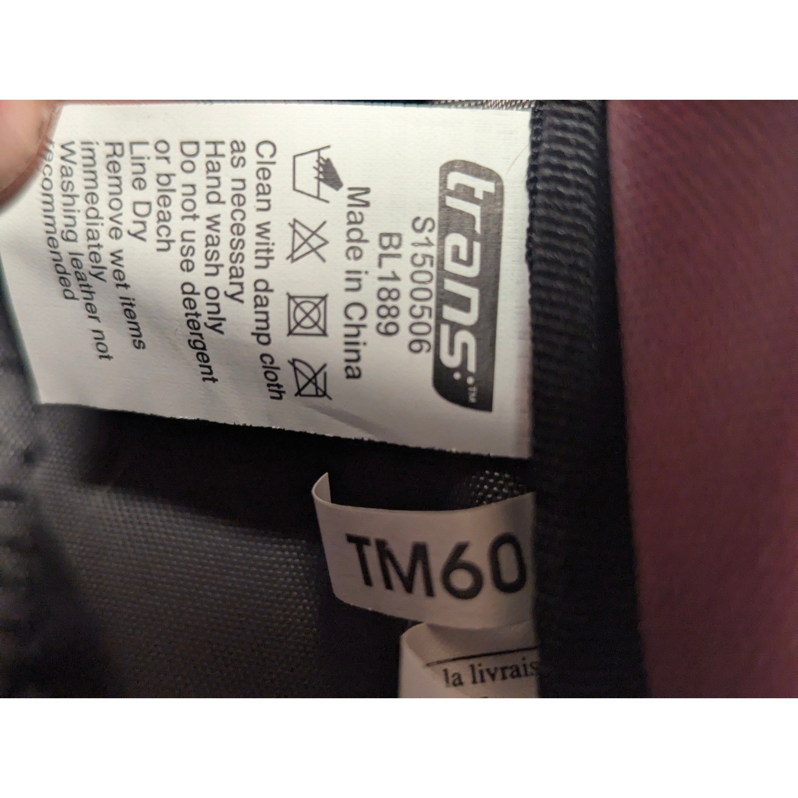 Trans by JanSport Backpack Burgundy Gray Large Multi Pocket School Travel Bag