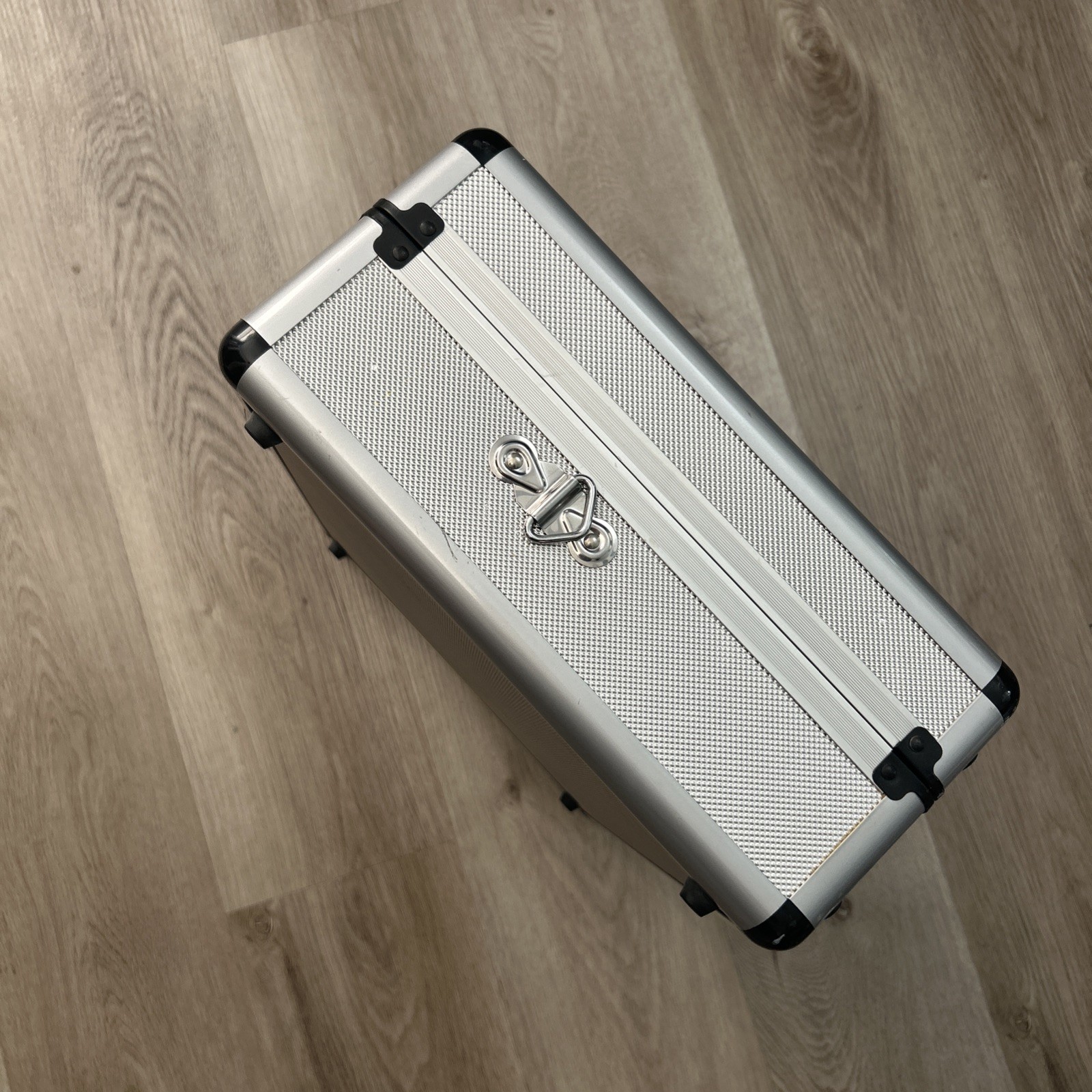 Aluminum Briefcase Locking Road Plane Gear Hard Storage Case 18x13x6 Silver