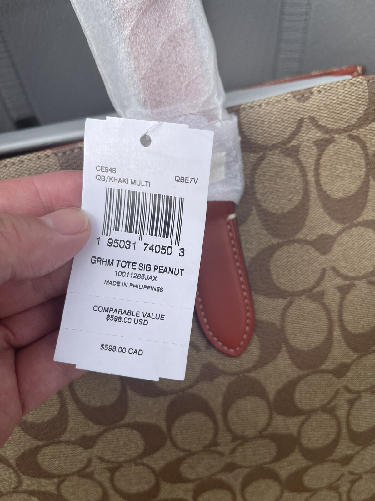 NWT Coach X Peanuts MEN’s Graham Structured Tote In Signature Canvas With Patche